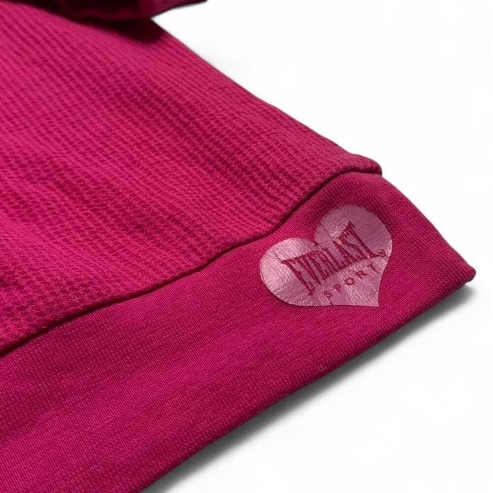 Everlast Sport Y2K Pink Hooded 2000s Activewear Long Sleeve Size XL - Picture 3 of 7